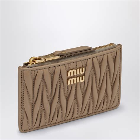 miu miu zip card holder|Card Holders For Women .